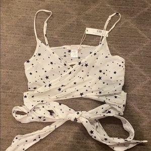 Star Wrap Crop Top